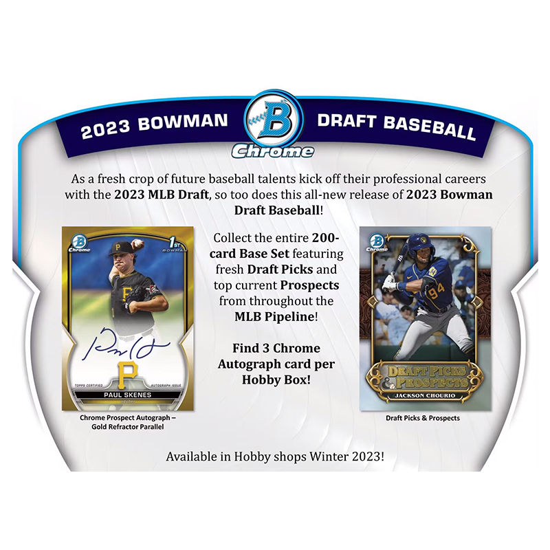 2023 Bowman Draft Baseball HTA Choice Hobby Box